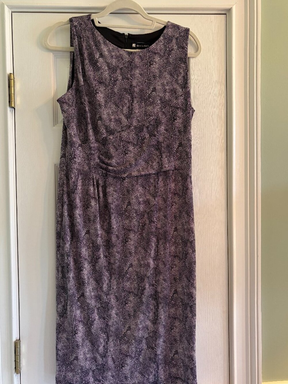 Vintage 90's Valerie Bertinilli 12 Snakeskin Sleeveless Dress
